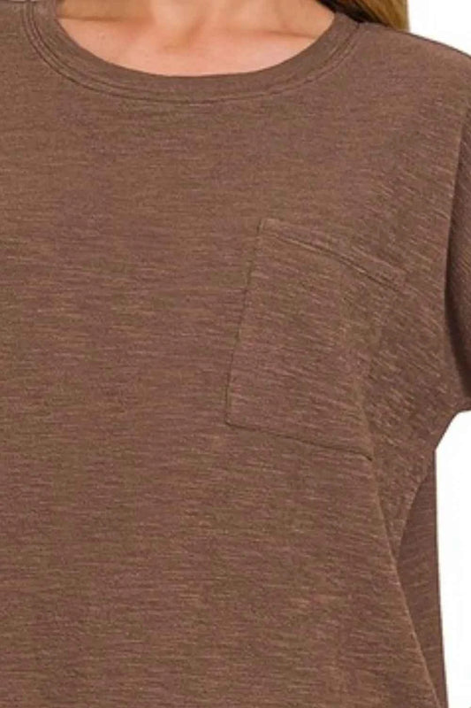 Round Neck Short Sleeve T-Shirt 2101ce69-b892-4f7f-9203-4085faa94760-Max-Origin