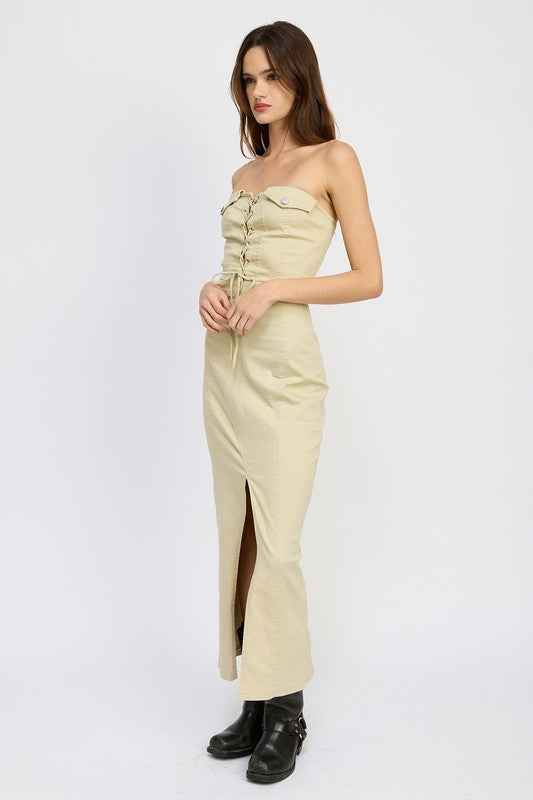 LACE UP CORSET DRESS WITH FRONT SLIT 21028844_e1695c50-d4f4-4246-ac5b-9f94ac334831