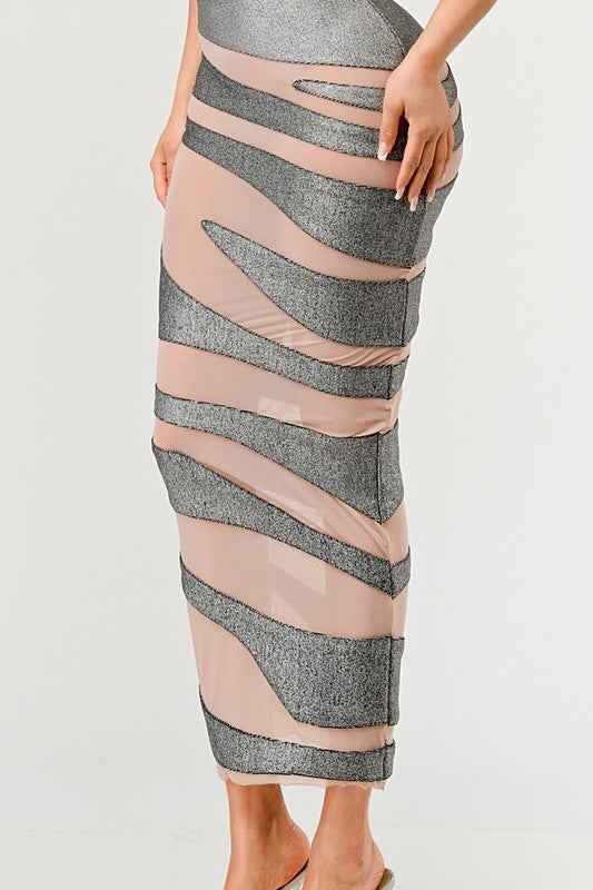 Metallic Bandage Mesh Insert Dress 21085873_41198f51-4436-4bb9-86e3-b2f746d9e2d7
