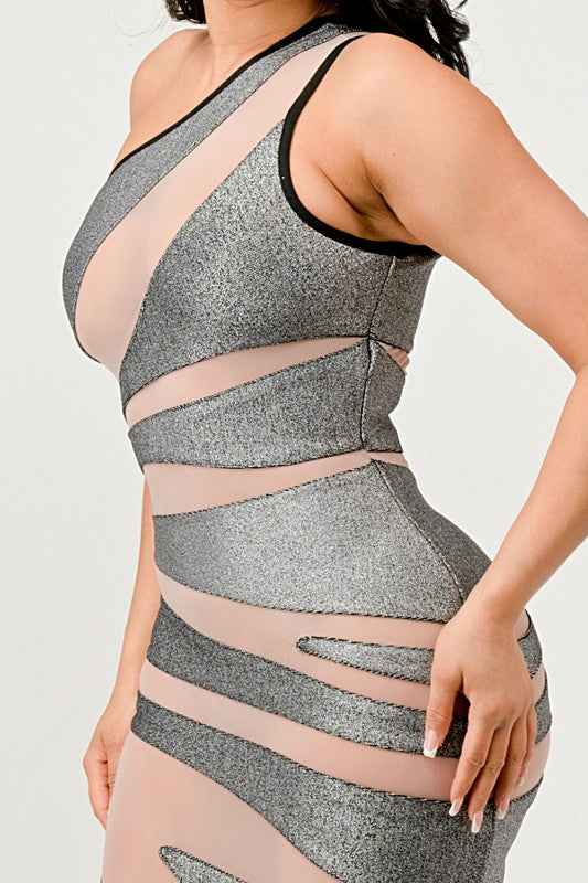 Metallic Bandage Mesh Insert Dress 21085873_882d9c38-9081-42c5-a265-23f4d2880cb6