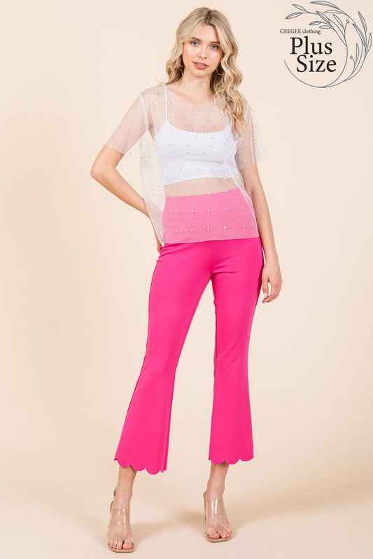Plus Rhinestone & Pearl Mesh Top 21093309_aec11b3b-d46a-4a94-9196-d0b5677ca189