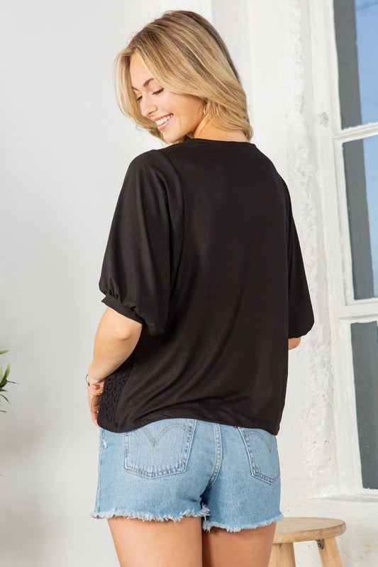 Lace Overlay Puff Sleeve Top 21185415_3e251b6e-a8dc-4cb6-8ec6-d2d0c67f77d9