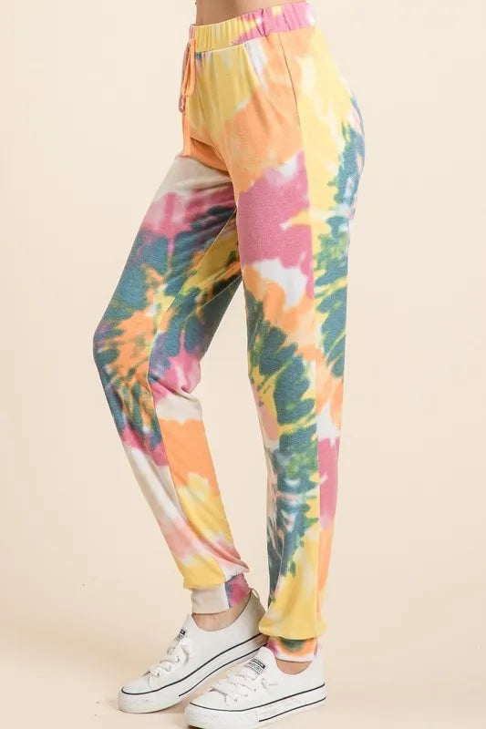 BiBi Tie Dye French Terry Casual Pants 2118b550a38b41ce900e780c35a5109d-Max-Origin