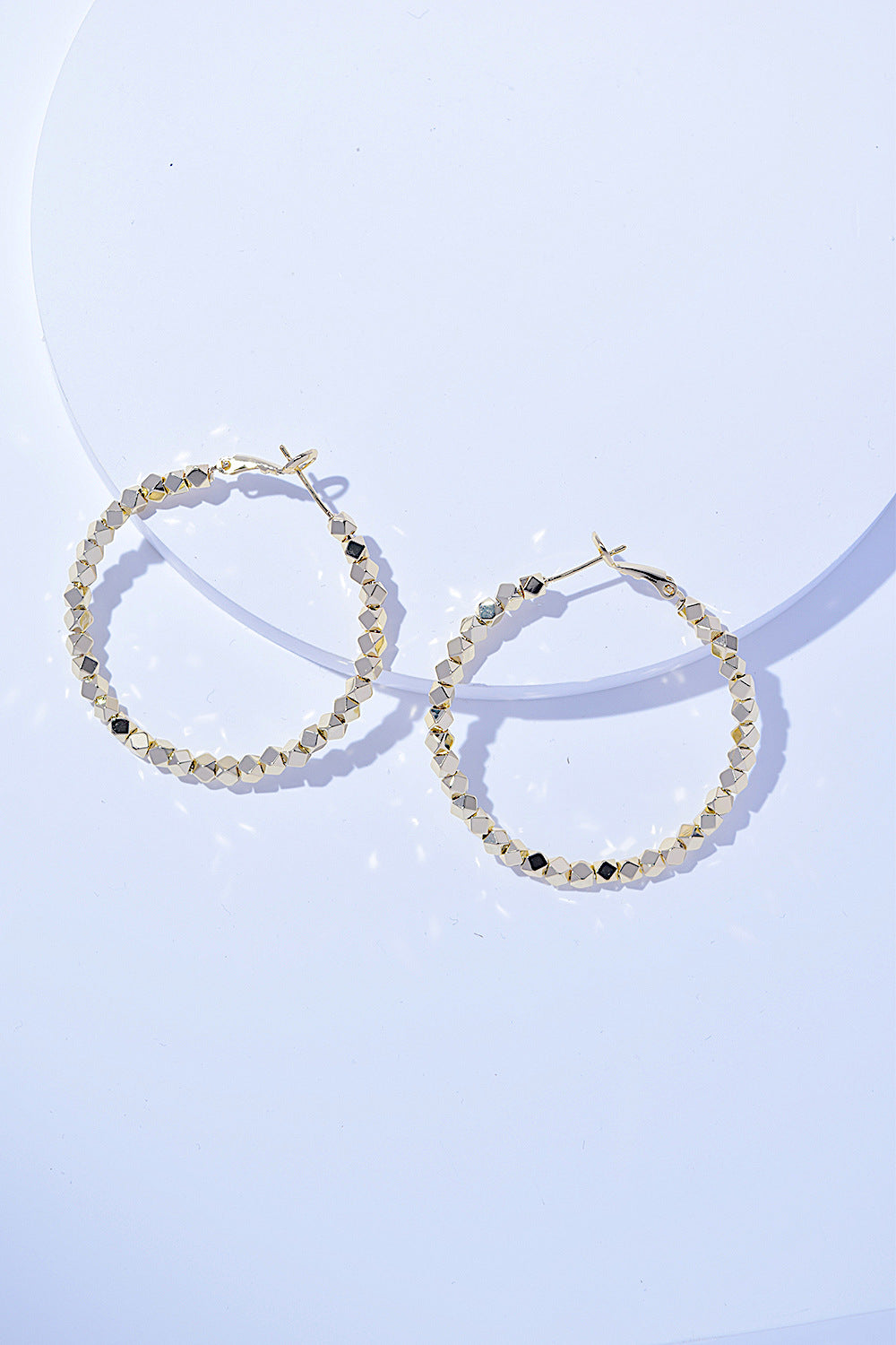 Alloy Hoop Earrings Gold One Size 211d9699de604d629179842faafc79c7-Max