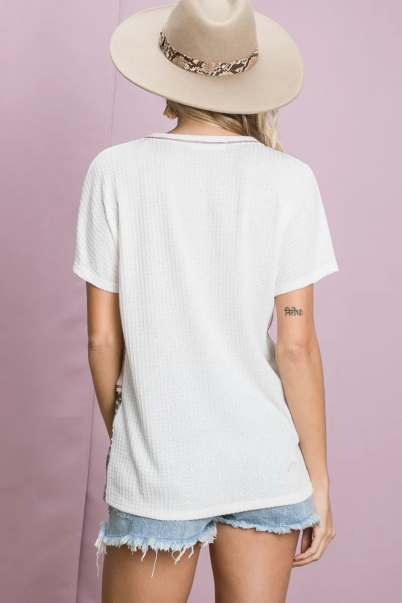 BiBi Colr Block Waffle Knit Top 211fe9f760f4401588395bbfd9d99f7d-Max-Origin