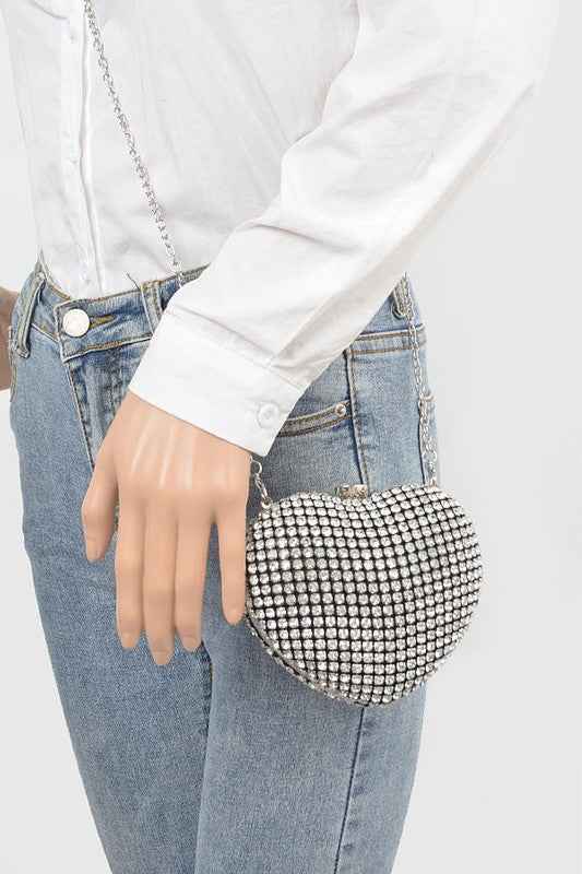 Rhinestone Heart Shape Box Clutch 21247215_9ed28636-b0ca-4845-bb19-6a3a0b6e4541