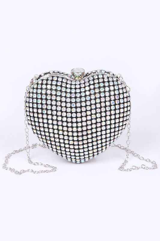 Rhinestone Heart Shape Box Clutch AB O S 21247215_a11c8a5c-9d32-4011-84cf-8769d587e30b