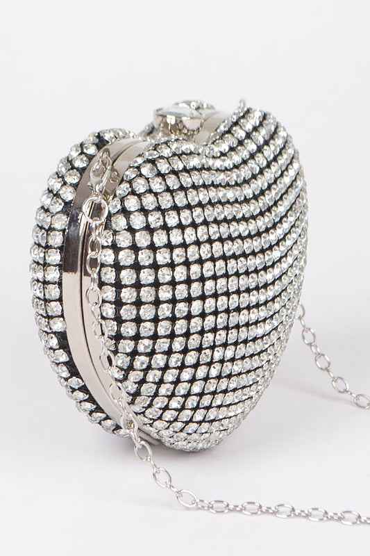 Rhinestone Heart Shape Box Clutch 21247215_b68d9f93-d9ac-4413-9d3e-0e1b086b72c4