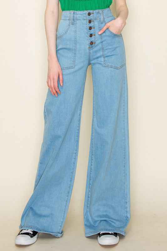 Wide leg, denim pants, jeans, western LT. WASH 21323590_9587e140-2e1f-4fec-89b5-75cf9c206a19