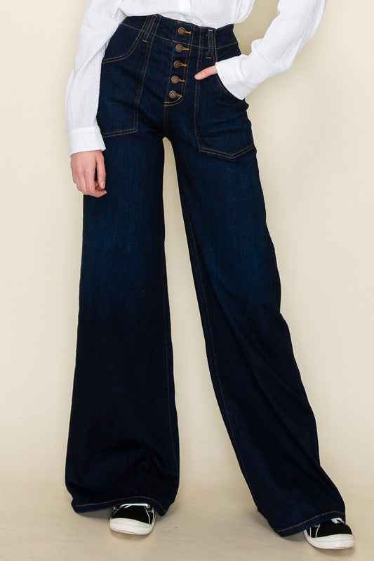 Wide leg, denim pants, jeans, western Dark Wash 21323590_ab6edeaf-6461-415c-b594-40a0c945e4c9