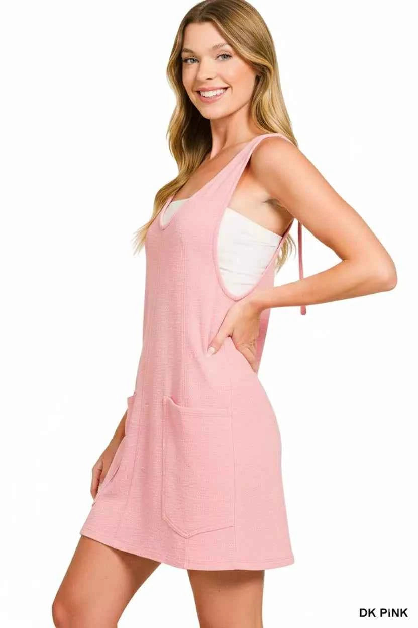 Zenana Washed Slub Adjustable Strap Overall Dress 21390b64-0a41-49a6-a585-90a34c4e0aa1-Max-Origin