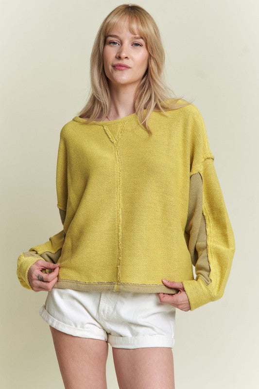Long dolman sleeve round neck casual knit sweater 21395979_04d2bcbf-2331-4302-bc5e-692736f7b040