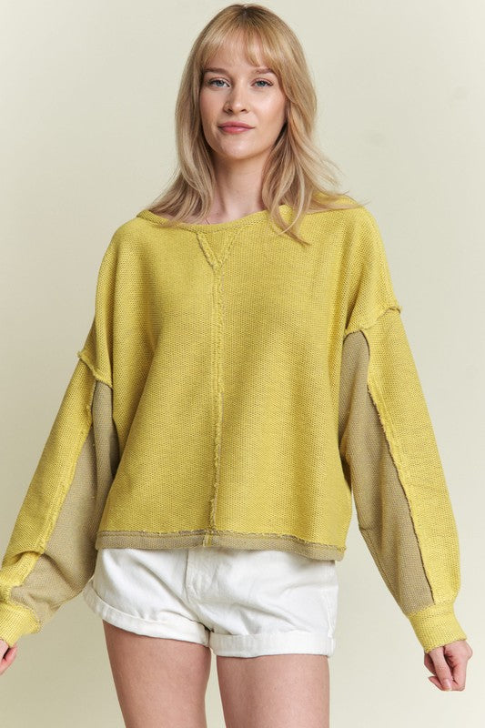 Long dolman sleeve round neck casual knit sweater 21395979_831f26fe-1539-4a48-9bc4-879708f0b560