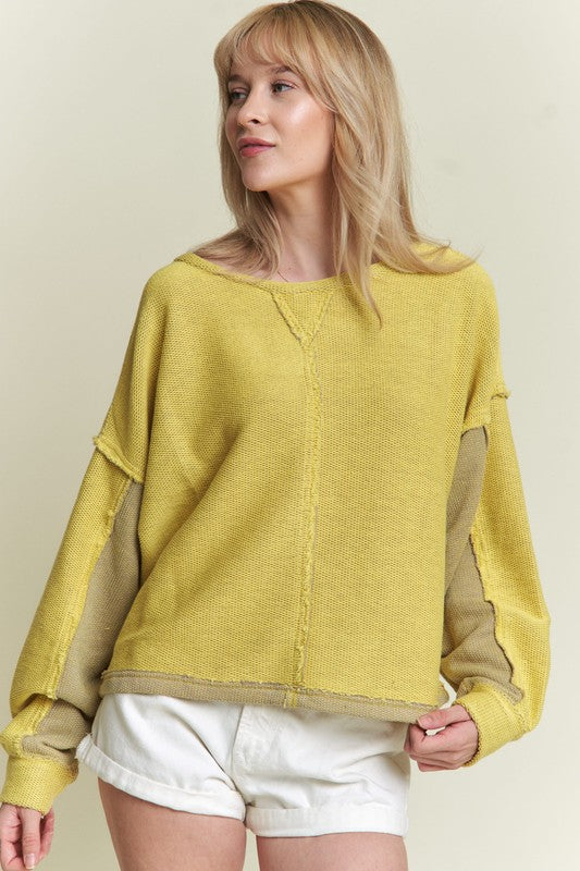 Long dolman sleeve round neck casual knit sweater 21395979_dc027771-8a22-474c-97c7-06b73d4cc7b4