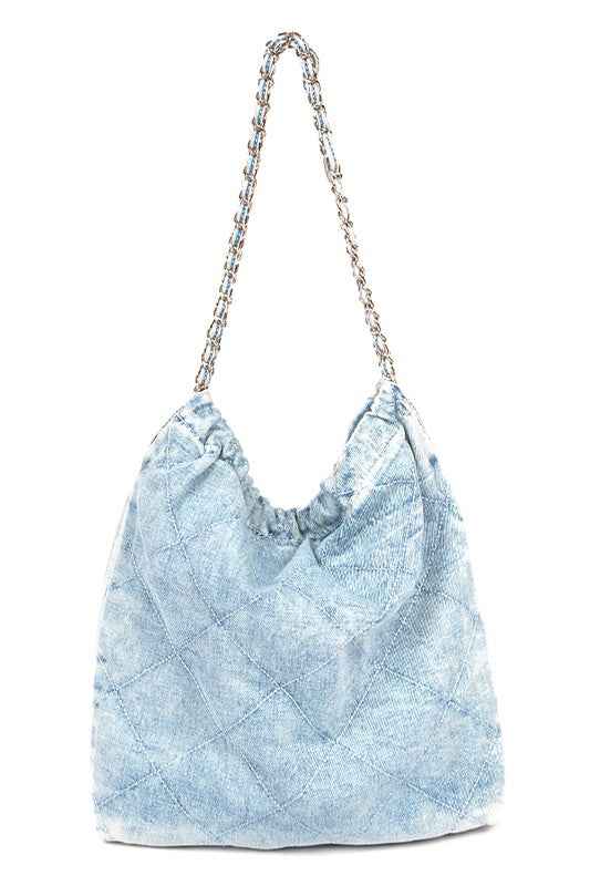 Denim Quilted Large Shoulder Bag Light Denim O S 21436839_248667c3-5d04-4eb5-aeaf-b41a17730406