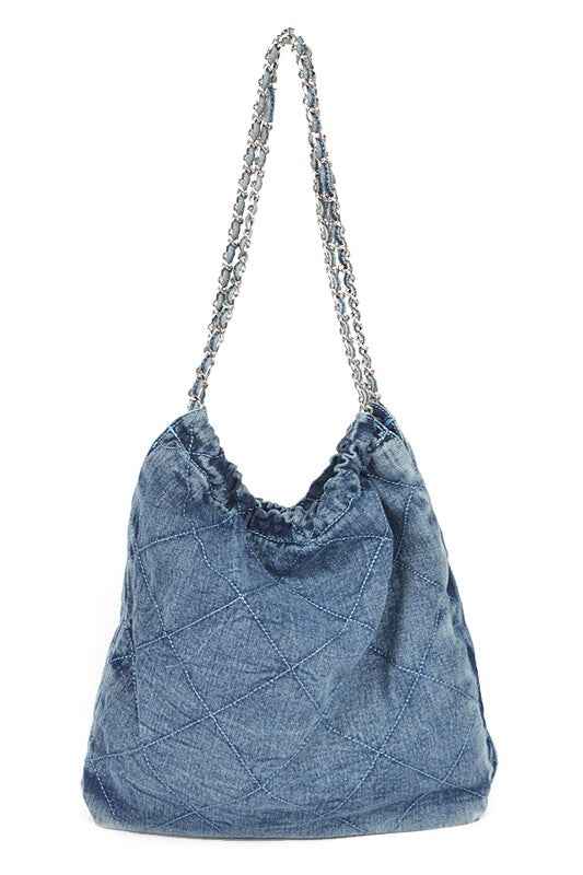 Denim Quilted Large Shoulder Bag Denim O S 21436839_d0f96780-fb54-4302-8c7d-6cbb1755aefb