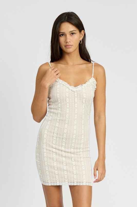 LACE MNI DRESS WITH RUFFLE DETAI 21524397_8c13391e-711b-4d40-9a92-4c025d175757