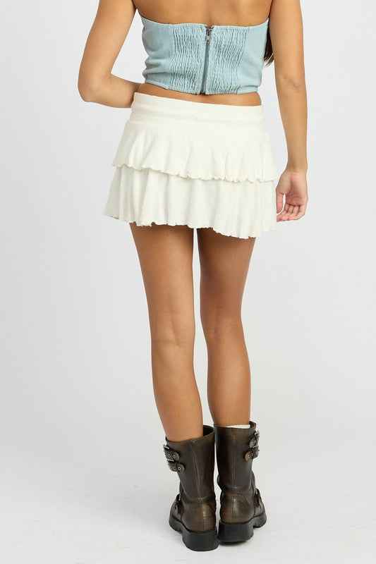 TIERED RUFFLE MINI SKORT 21525409_317f25c5-8019-417b-b3db-db05353f7dde