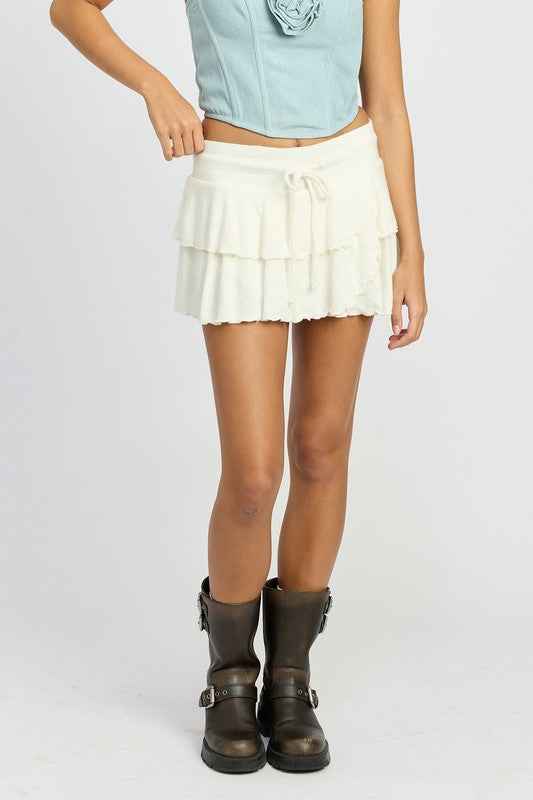 TIERED RUFFLE MINI SKORT 21525409_5f44d2b0-ca39-461f-bbc2-aafe8df7354d