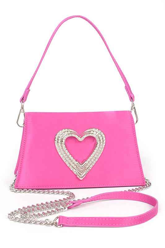Crystal Heart Satin Top Handle Convertible Clutch Fuchsia O S 21528360_920c595c-0fa7-4f8b-bf85-5152cc96e2d8