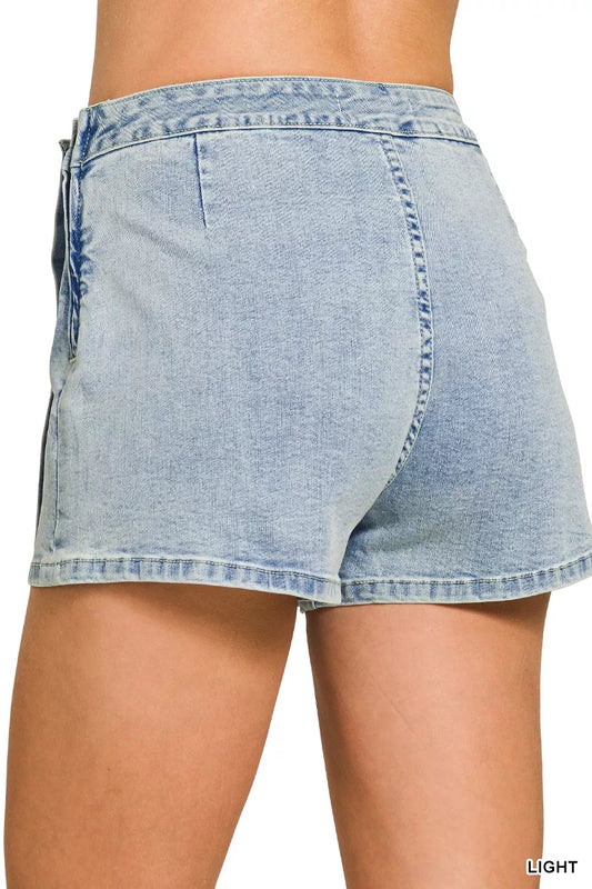 Wrap Front Denim Skort 215e0ca2-78a5-460a-b0cc-33ccb19a5f89-Max-Origin