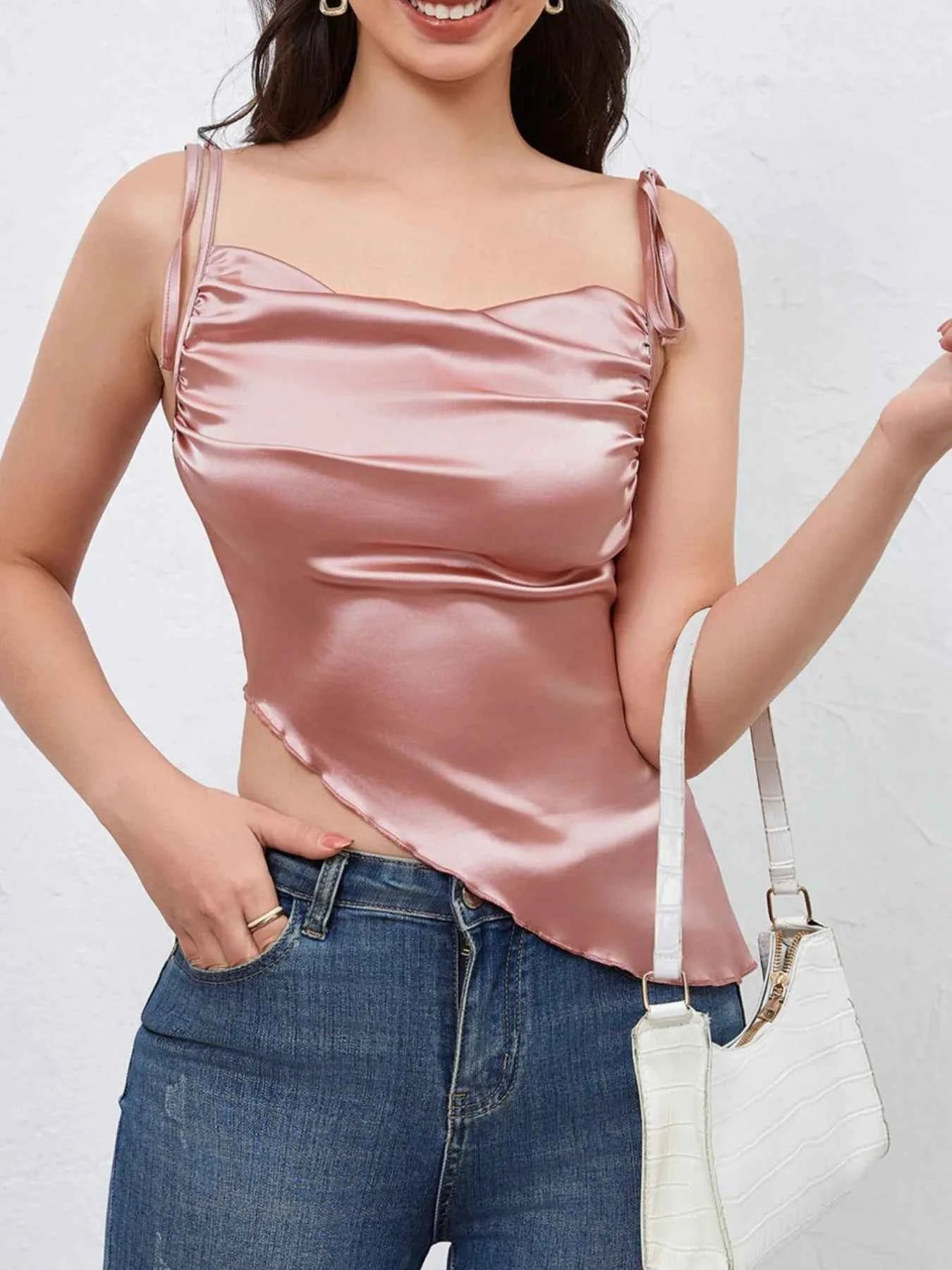 Asymmetrical Tie Shoulder Cami 215ed297-864f-4745-97ff-5fb8c01c2c77-Max-Origin
