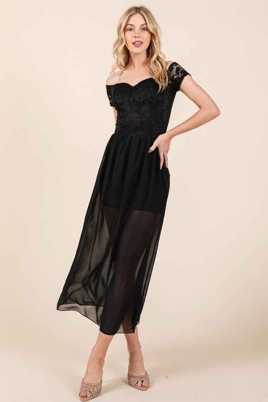 Lace Off Shoulder Chiffon Dress 21681875_9ebb9bd0-f52c-4c57-9cfa-39fc6a0bdce3