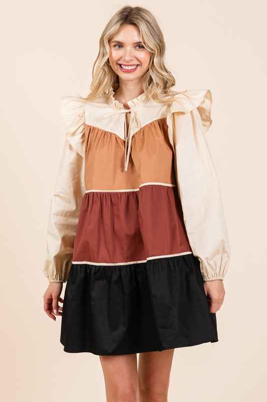 Plus Tiered Color Block Mini Dress 21715177_1be95ca5-d3a6-44ed-8d5a-93867c5316a7