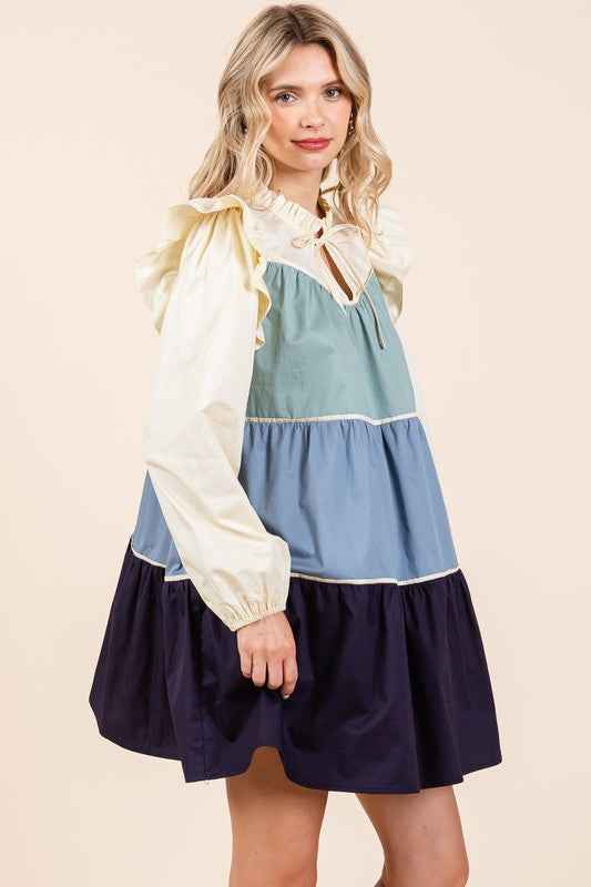 Plus Tiered Color Block Mini Dress 21715177_b3809e8a-24e3-4443-9fbe-42e7fe12ed48