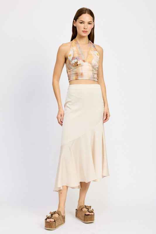 ASYMMETRICAL RUFFLE HEM SKIRT TAUPE 21825776_557cd2e5-dfd6-4fd1-8735-7bfc6db1cdcf