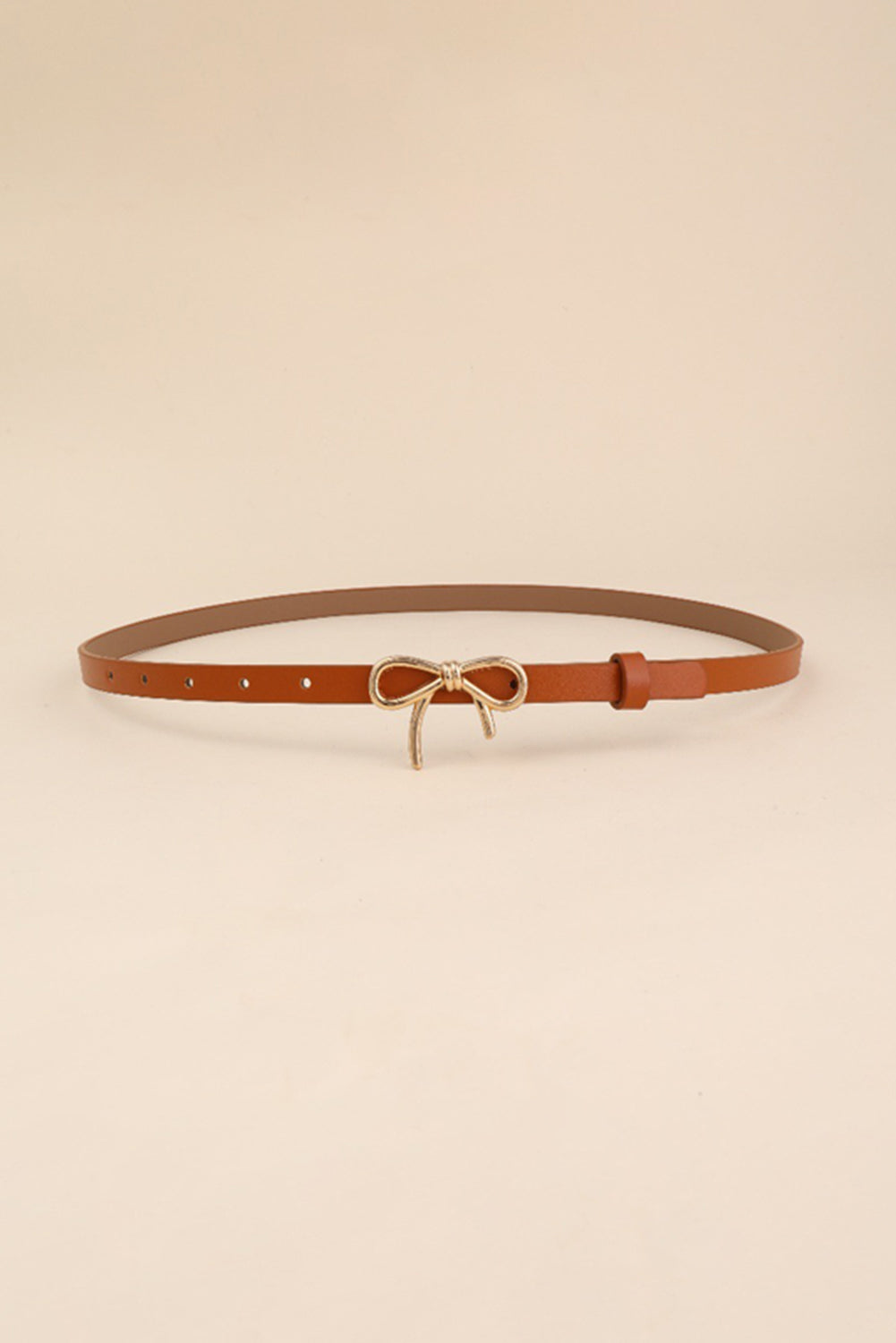 Thai Curry Bow Buckle Skinny Belt 21842e675c520436