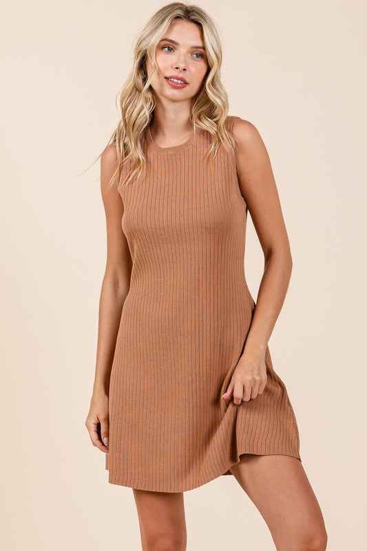 Plus Ribbed Knit Sleeveless Sweater Mini Dress Camel 21910294_a4adb7f7-6c4d-4068-a099-6227c3ef0c94
