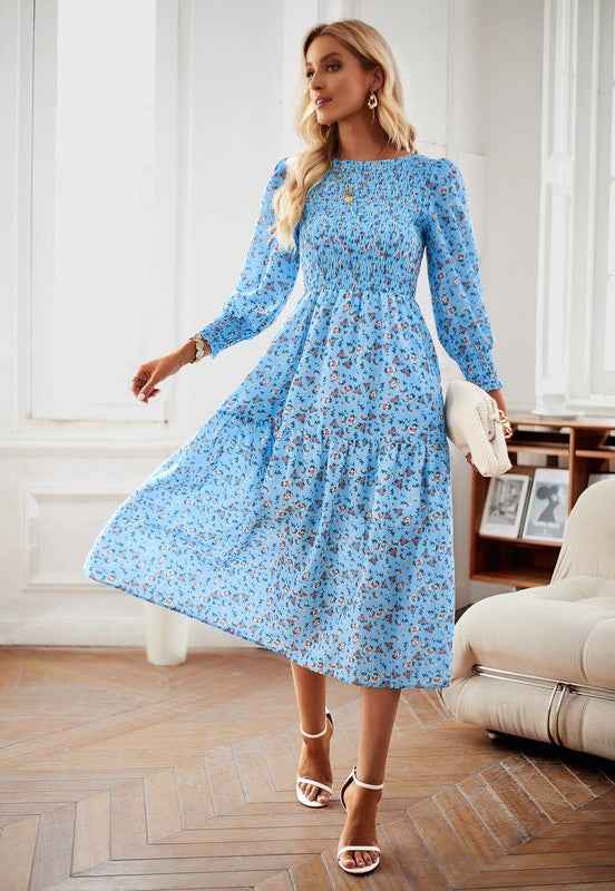 Womens Long Sleeve V Neck Ruffle Floral Maxi Dress Lake Blue 21944409_4db072a3-c557-4009-a1b6-cadafd8a6c58