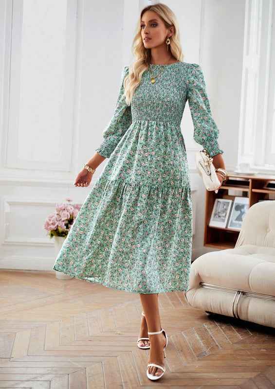 Womens Long Sleeve V Neck Ruffle Floral Maxi Dress Light green 21944409_4e7ce12f-4073-4b36-a20e-1645cd3c13d5