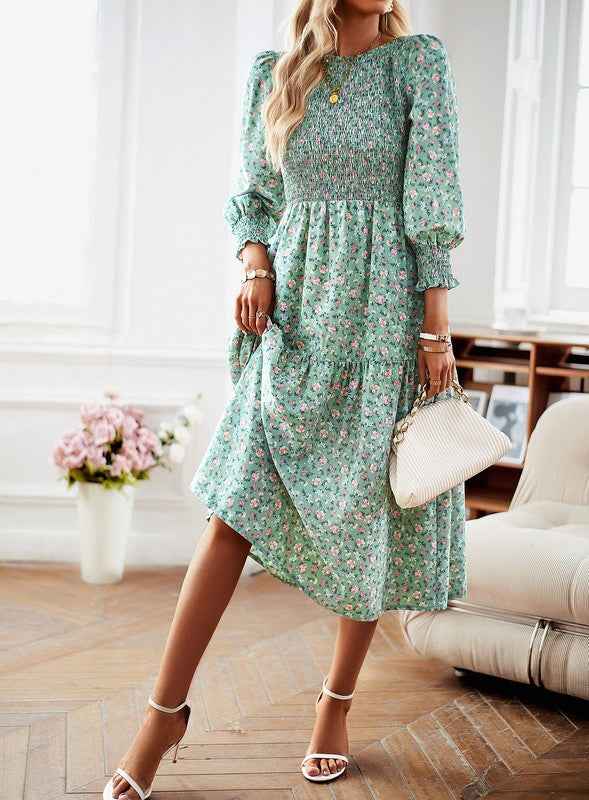 Womens Long Sleeve V Neck Ruffle Floral Maxi Dress 21944409_5667690c-740c-49b2-bb27-71c35c68348c