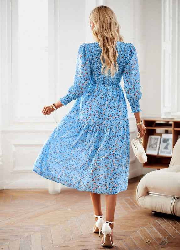 Womens Long Sleeve V Neck Ruffle Floral Maxi Dress 21944409_6edbdc58-7c42-4dc8-bc83-1805b2feb60e
