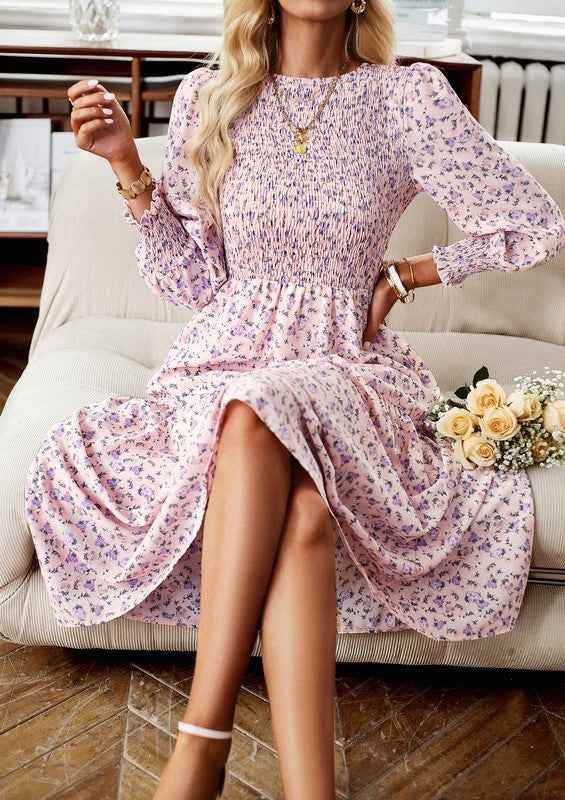 Womens Long Sleeve V Neck Ruffle Floral Maxi Dress 21944409_741bfb5b-a172-4821-82db-2dea0dc91ac9