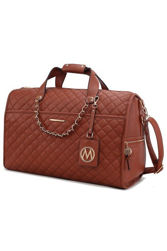 MKF Lexie Vegan Leather Women Duffle by Mia K Cognac One Size 21948466_1c1556bc-08ba-4b5f-ae07-8382cf1d8e78