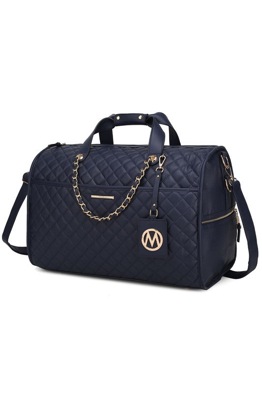 MKF Lexie Vegan Leather Women Duffle by Mia K Navy One Size 21948466_30037540-2e24-49aa-a308-a771c29d5fa1
