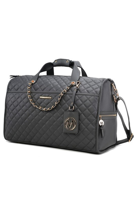 MKF Lexie Vegan Leather Women Duffle by Mia K Charcoal One Size 21948466_da731d36-2fd3-483a-80d5-4b1c4af65d1a