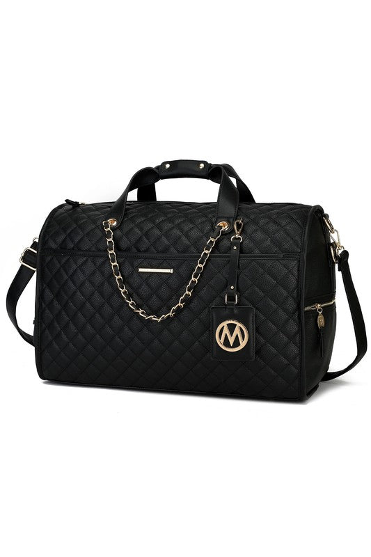 MKF Lexie Vegan Leather Women Duffle by Mia K Black One Size 21948466_fd91f3d2-7dbc-4fd8-8ad8-401db2f2a7cf
