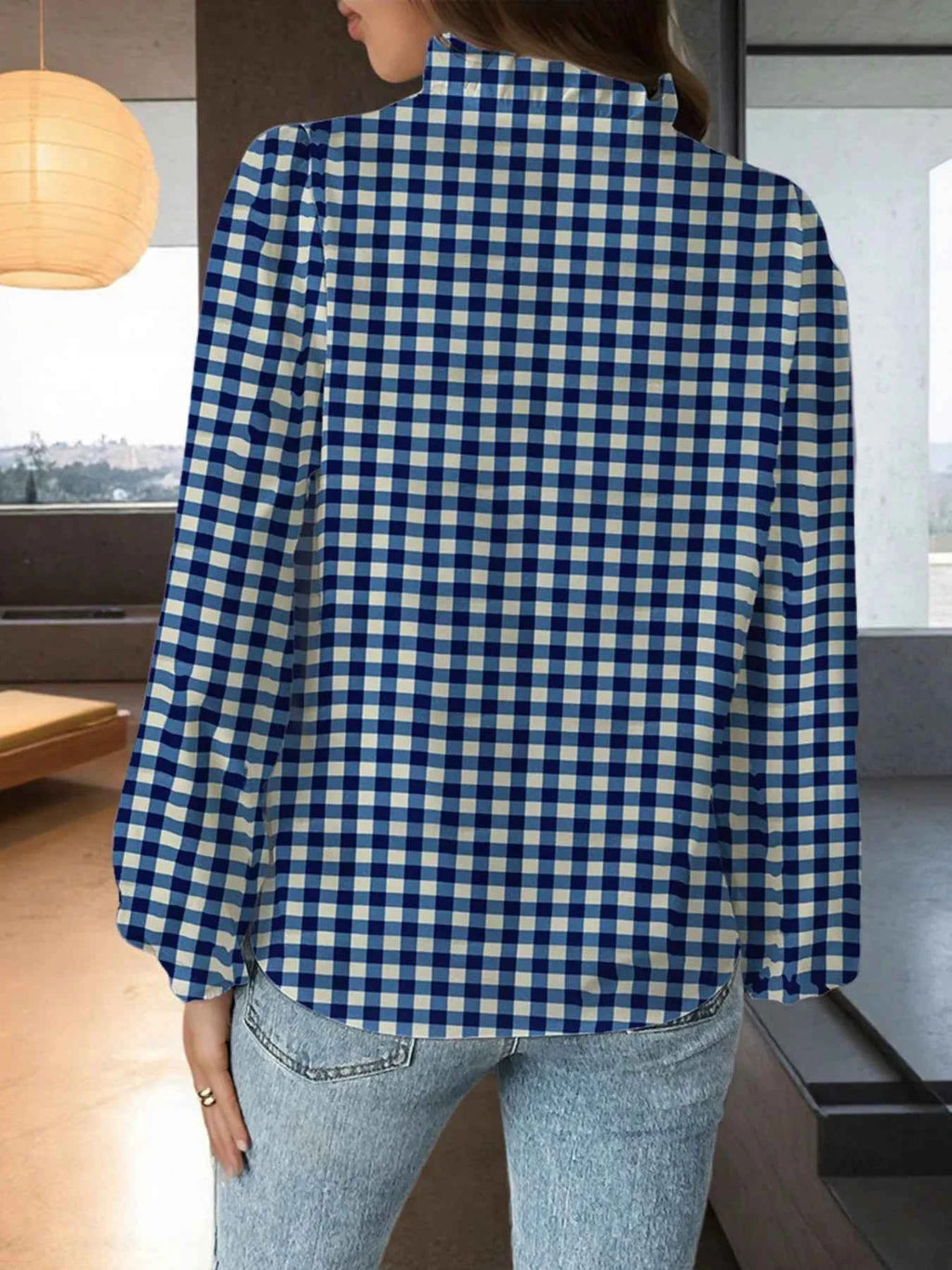 Ruffled Balloon Sleeve Blouse 219dfc3e4c6a4370ace9d3f563e3c7b4-Max-Origin