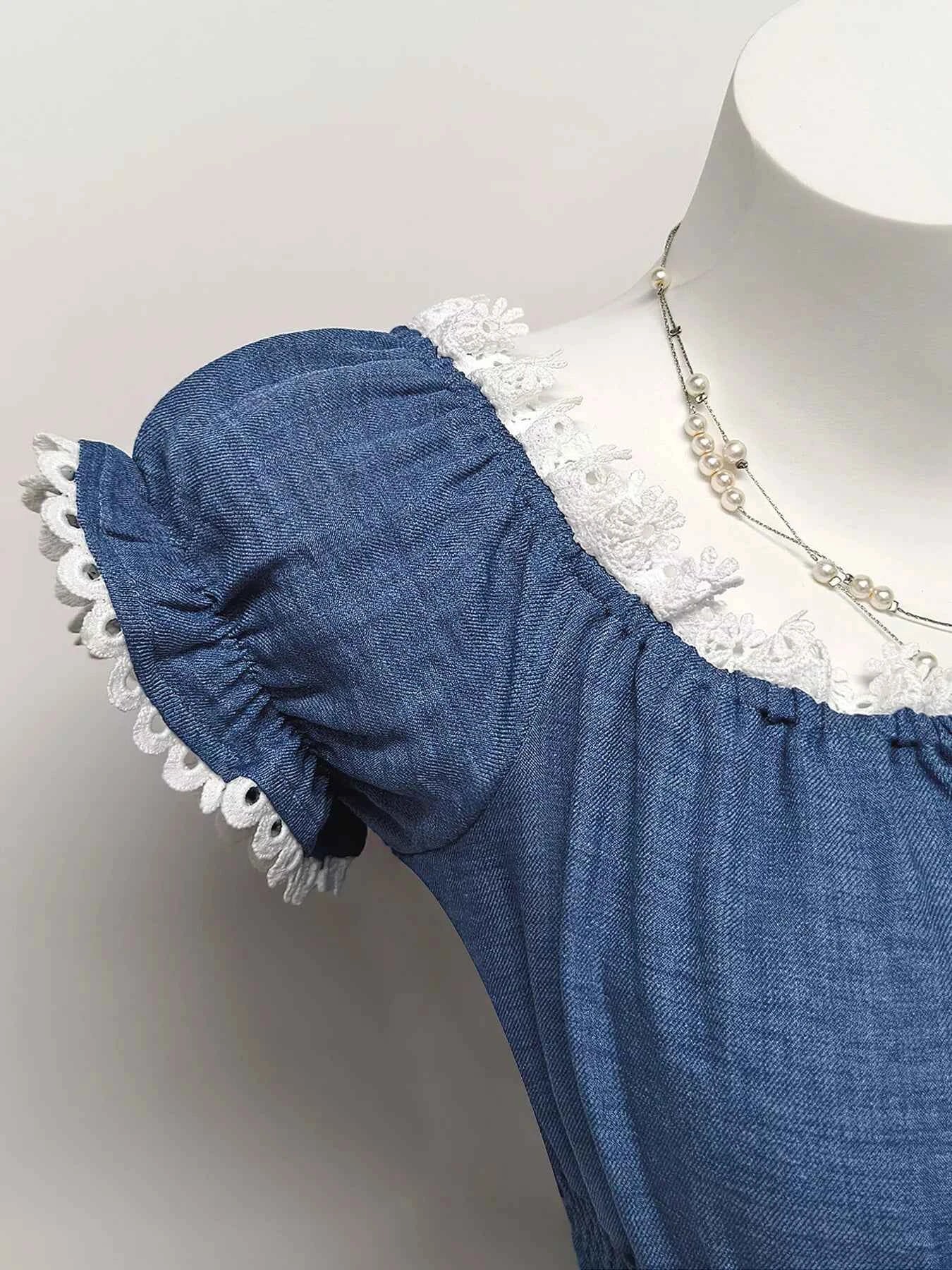 Smocked Short Sleeve Blouse 21a1ff90d995409e931aba482e359b0f-Max-Origin