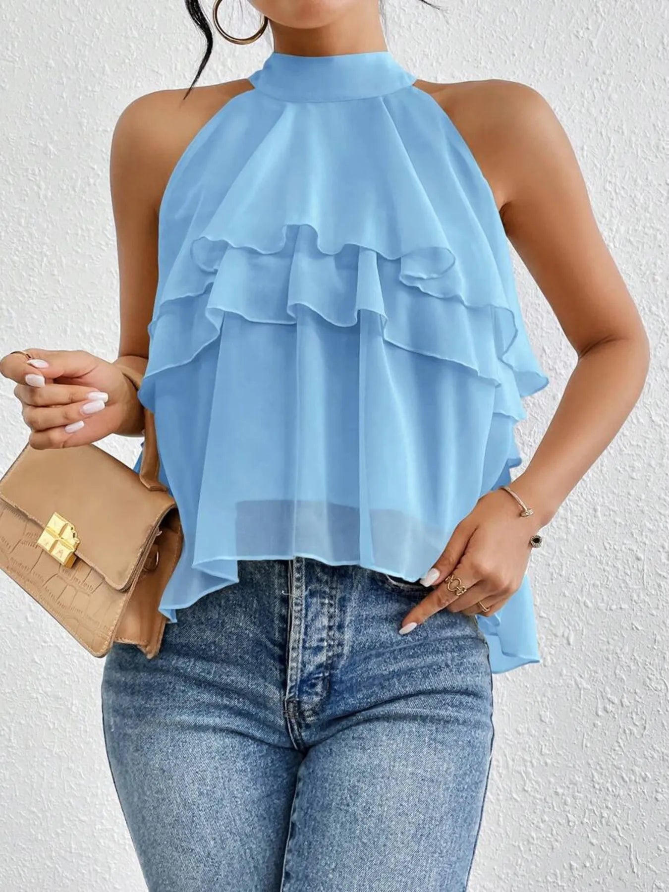 Ruffled Layered Sleeveless Top 21bc0b6369e645f88b16f94fd78572f5-Max-Origin