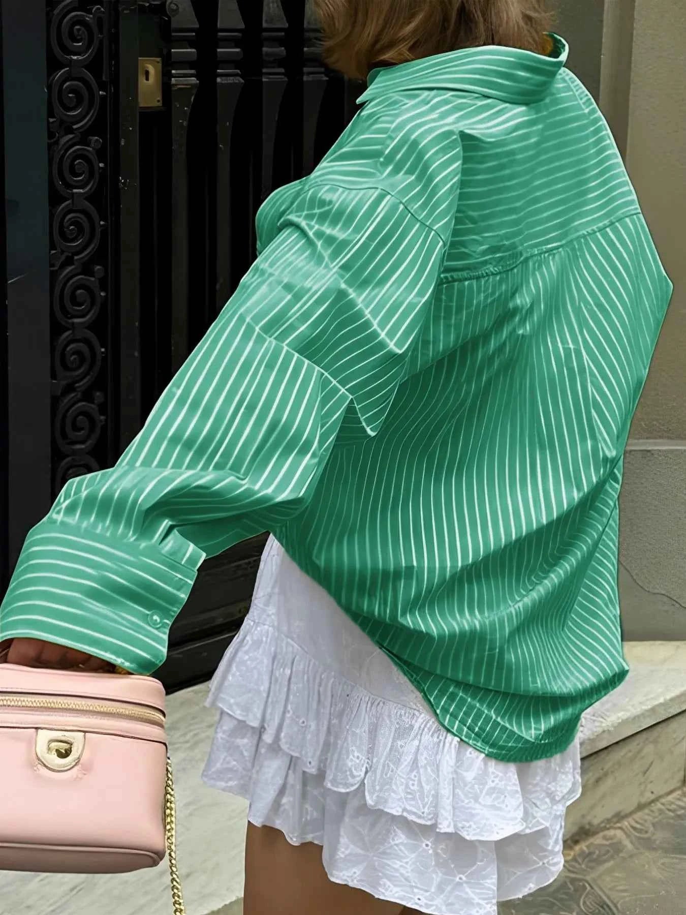 Oversized Striped Button-Down Shirt 21c4732e-43d6-4295-8618-05c87bba819b-Max-Origin