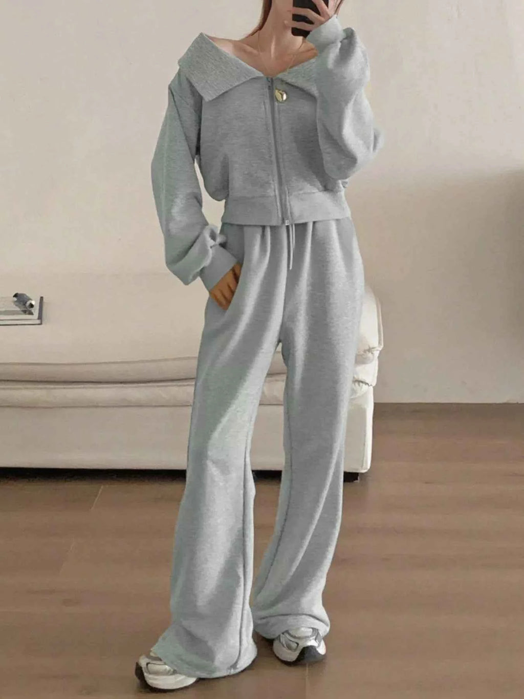 Zip Up Long Sleeve Top and Pants Set 21dfb50b-a62d-42f8-b17f-6dc9ba4d6c94-Max-Origin