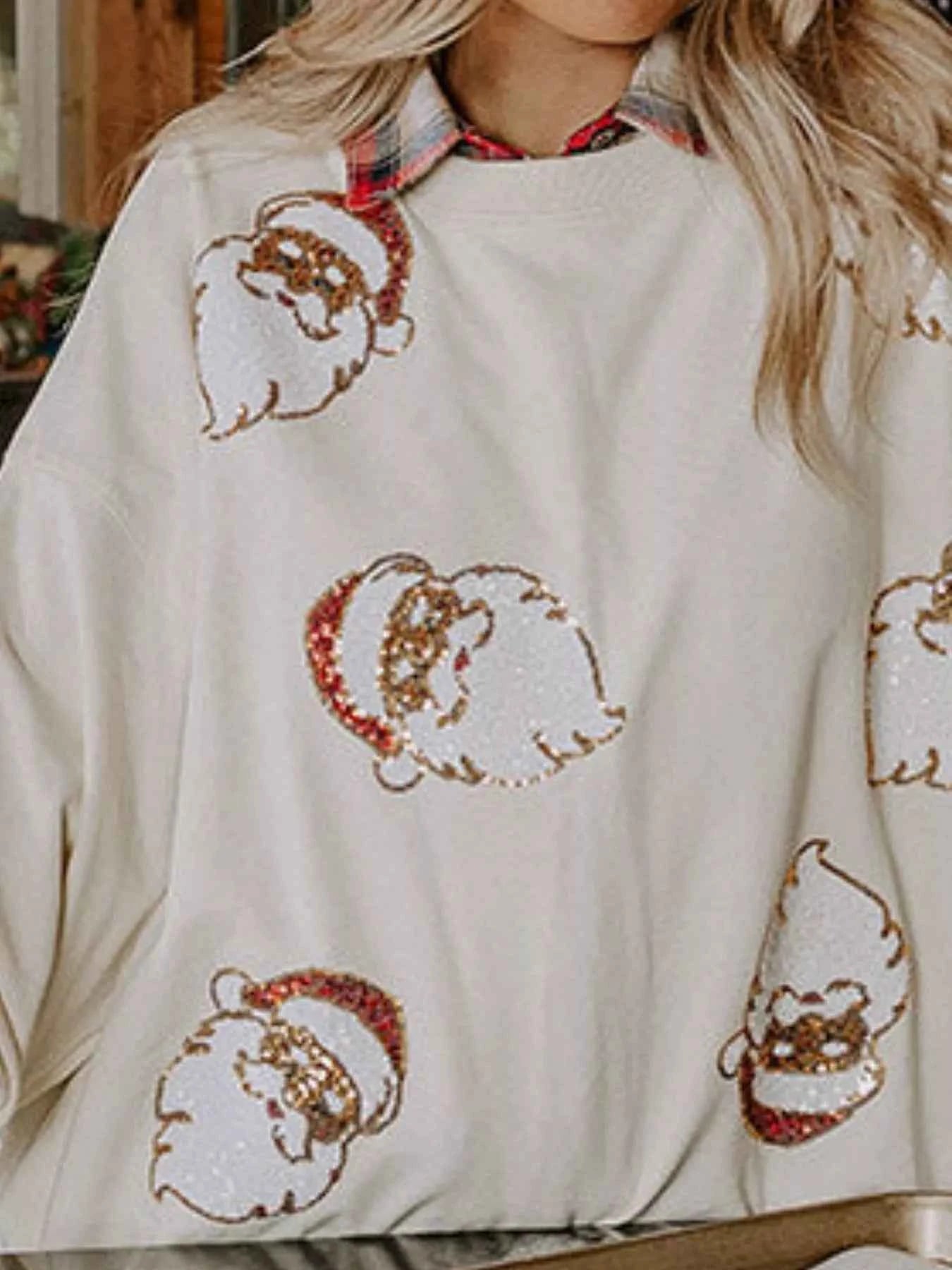 Christmas Santa Long Sleeve Sweatshirt 21e3cca0-4d66-4c89-84c3-04f67cb16880-Max-Origin