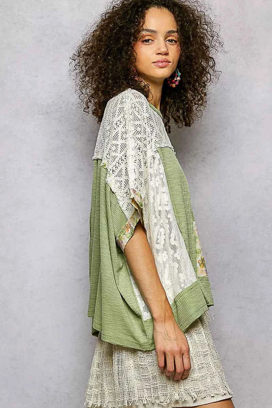 Floral Patchwork Lace Accent Blouse 21f353f9-3740-407b-9f5e-f8d130d7a97f-Max-Origin