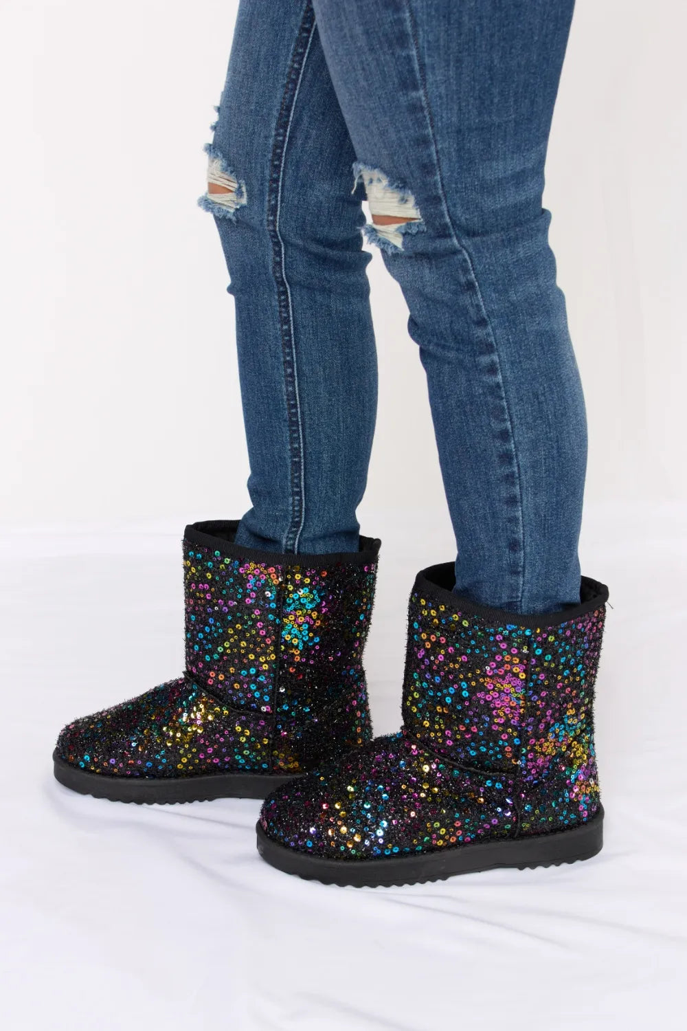 Forever Link Sequin Thermal Flat Boots 21fca4f4-ccce-4627-a7e4-7b2a787c4d74-Max