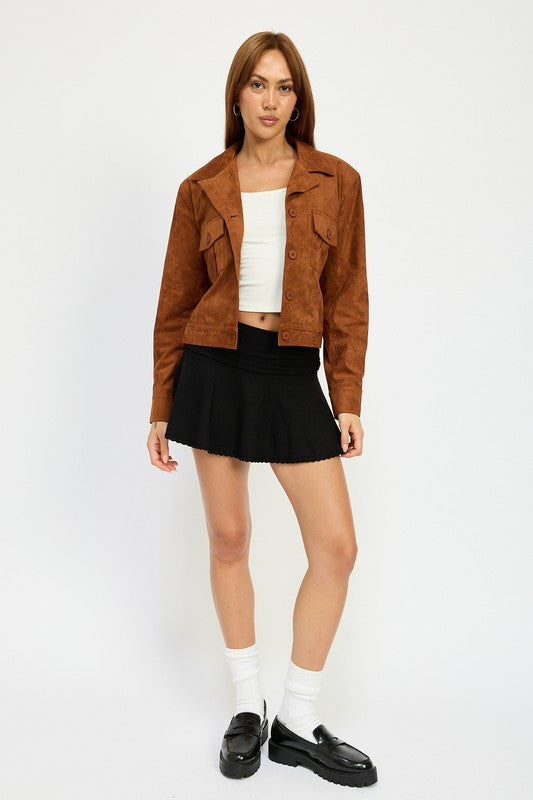Sude jacket with pockets 22072757_bd4b6675-c223-457e-9044-b726644bc8de